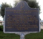 Former B&O Southwestern Depot Historical Marker